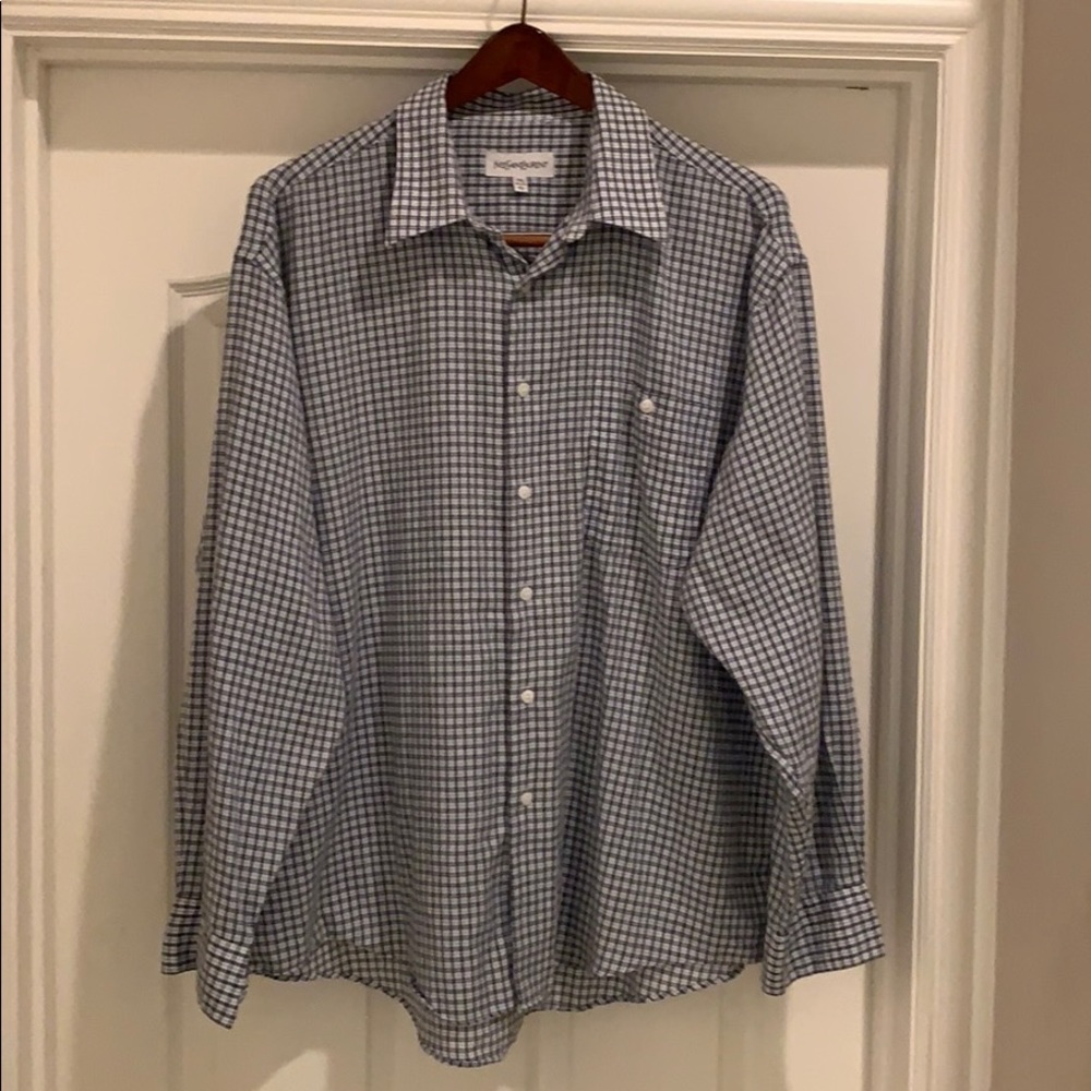 Yves Saint Laurent button down 17.5 34/35